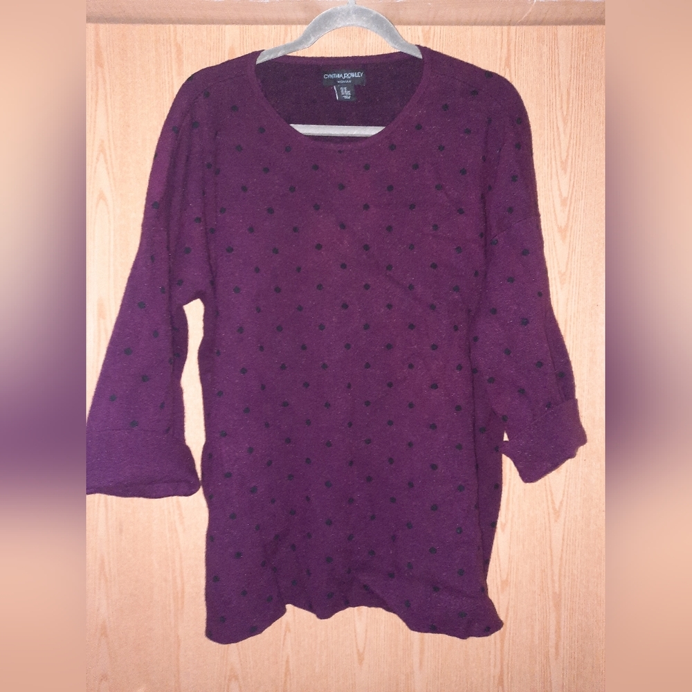 Cynthia Rowley Polka-Dot Sweater Size 3X